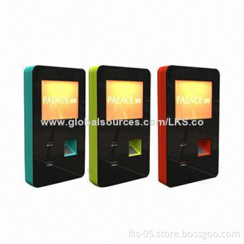 Kiosks with 17-inch touch screen and card reader and printer functions